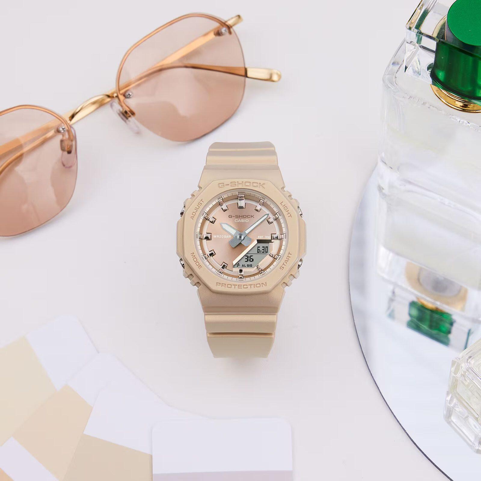 Casio Analogique - Digital Montre Beige/Beige GMA-P2100ST-9AER 3/6
