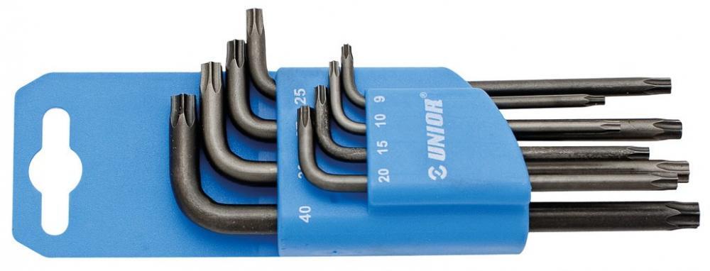 Unior juego de llaves Torx TX 8 piezas en clip de plástico TR 9–TR 40 2/2