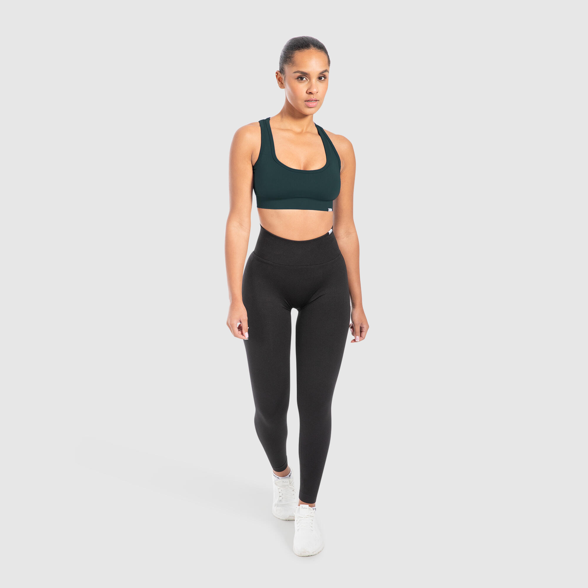Damen Sport BH Louisa Dunkelgrün 3/6