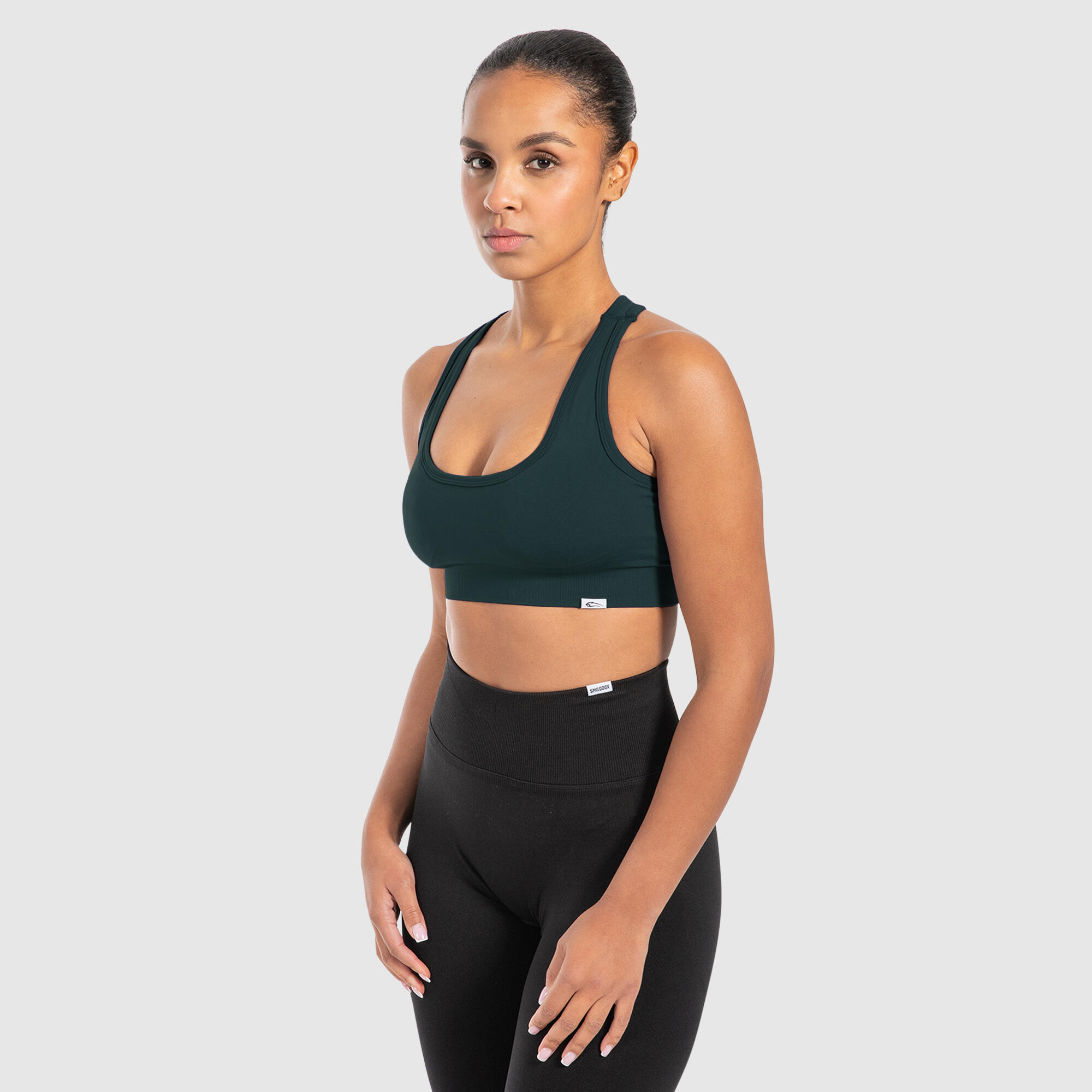 Damen Sport BH Louisa Dunkelgrün 2/6