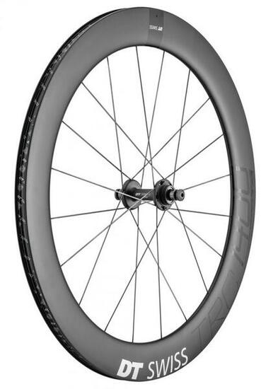 DT SWISS Laufrad (Hinterrad) TRC 1400 Dicut 65 T,28/25mm Carbon, 120/10mm Bol...