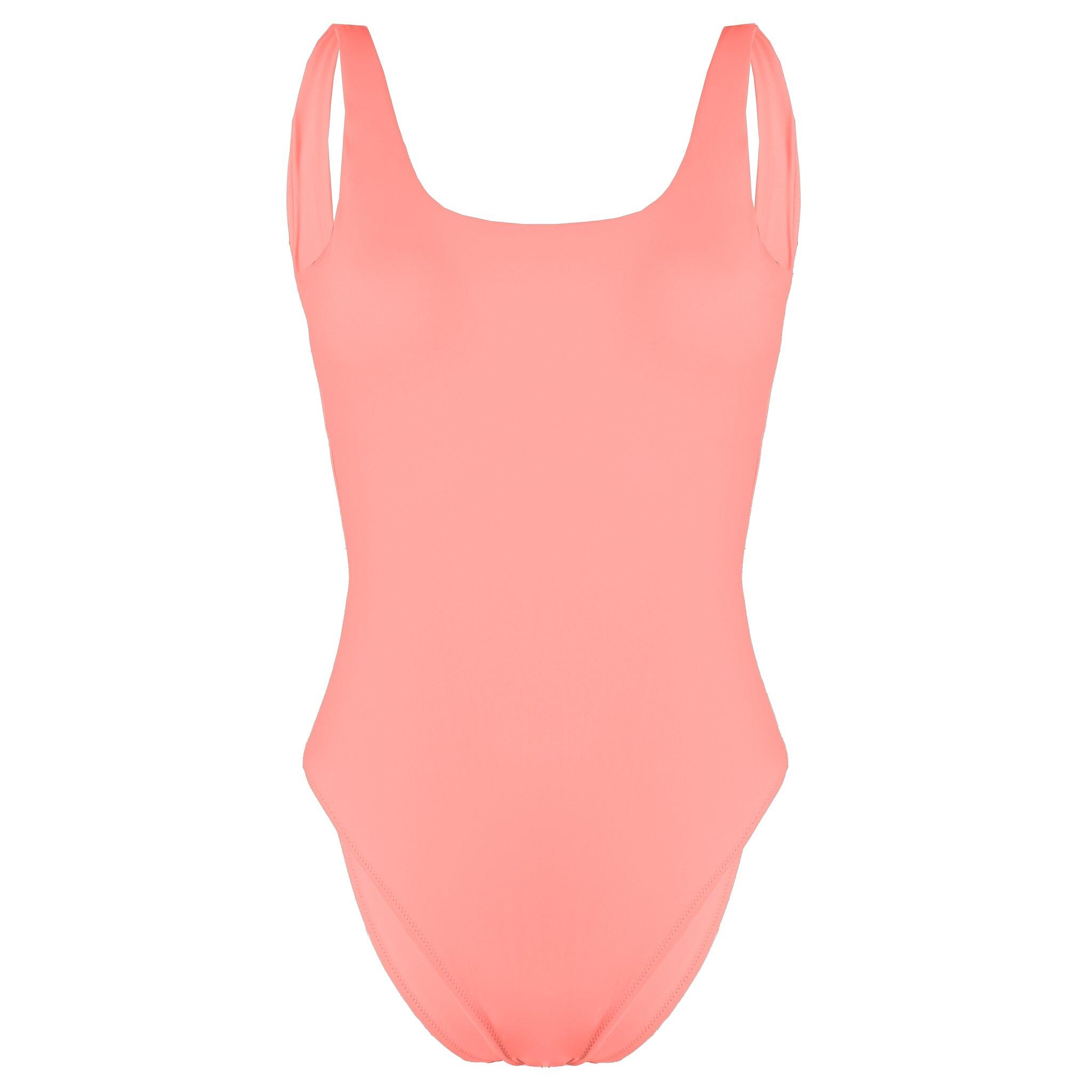 Gymshark Open Back Womens Pink Swimsuit 1/3