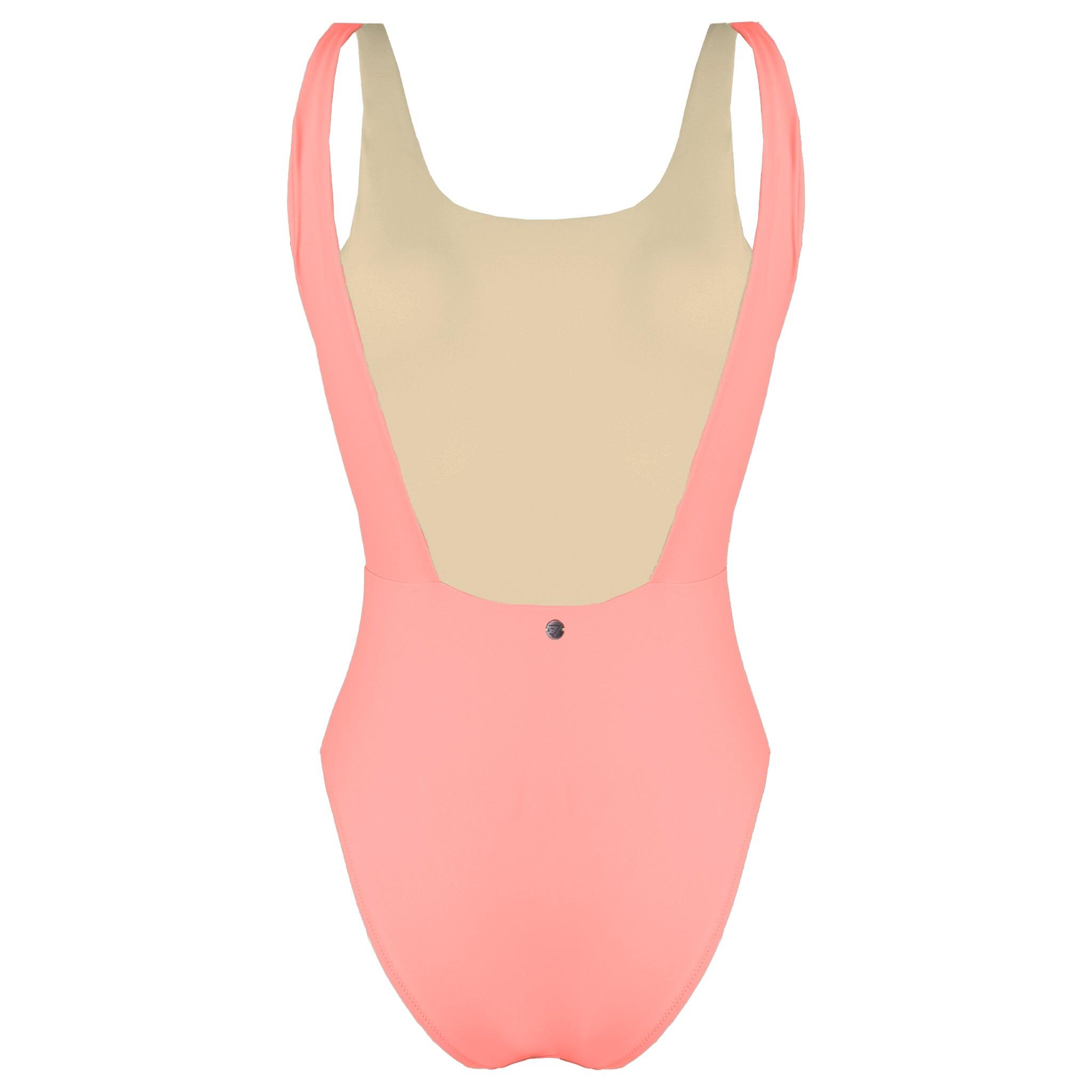 Gymshark Open Back Womens Pink Swimsuit 2/3