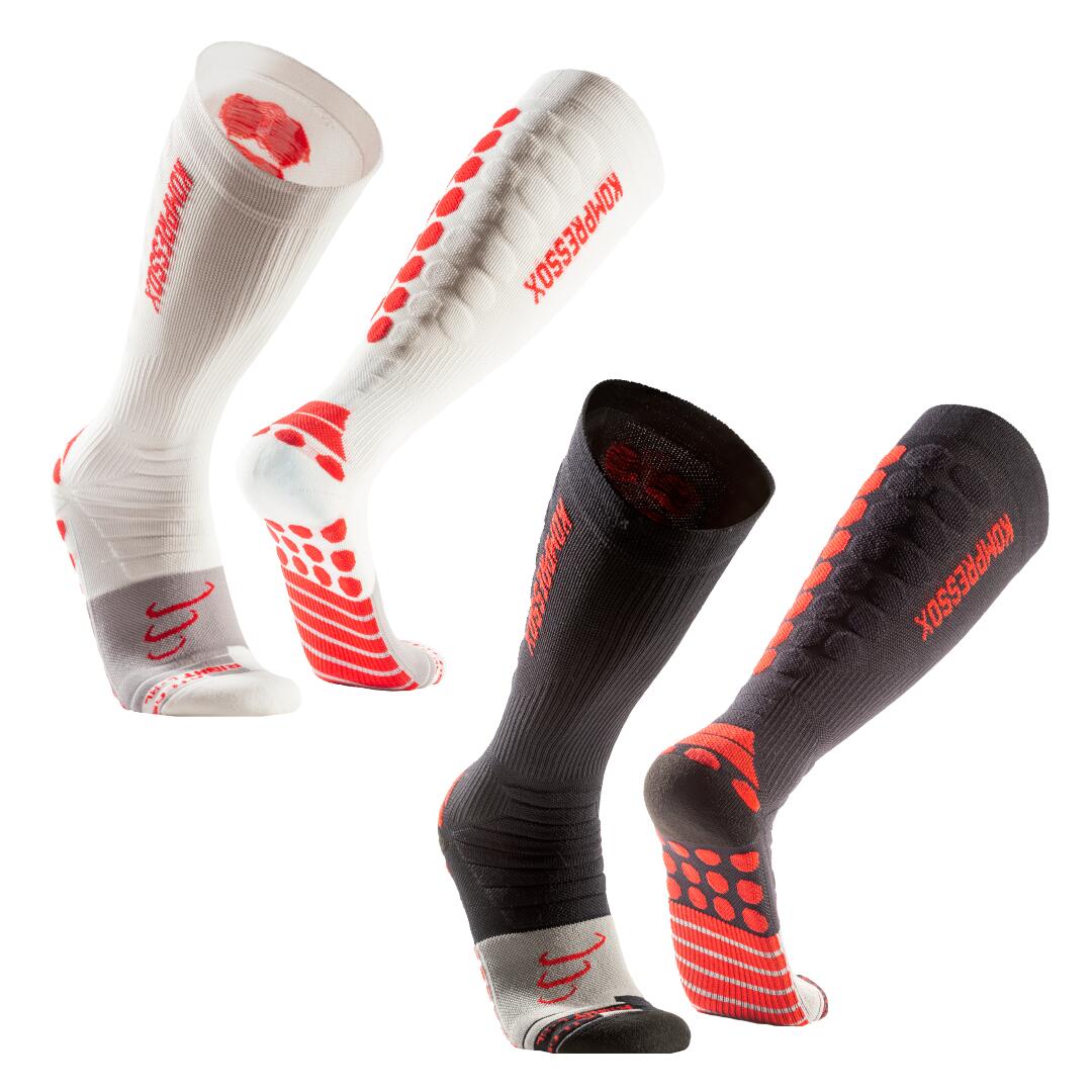 Silvera Nanotech - Chaussettes Compression 20-30 Running Cyclisme Football Volley Padel Homme Femme - Chaussettes De Compression - Multicolore - 38 S - Decathlon