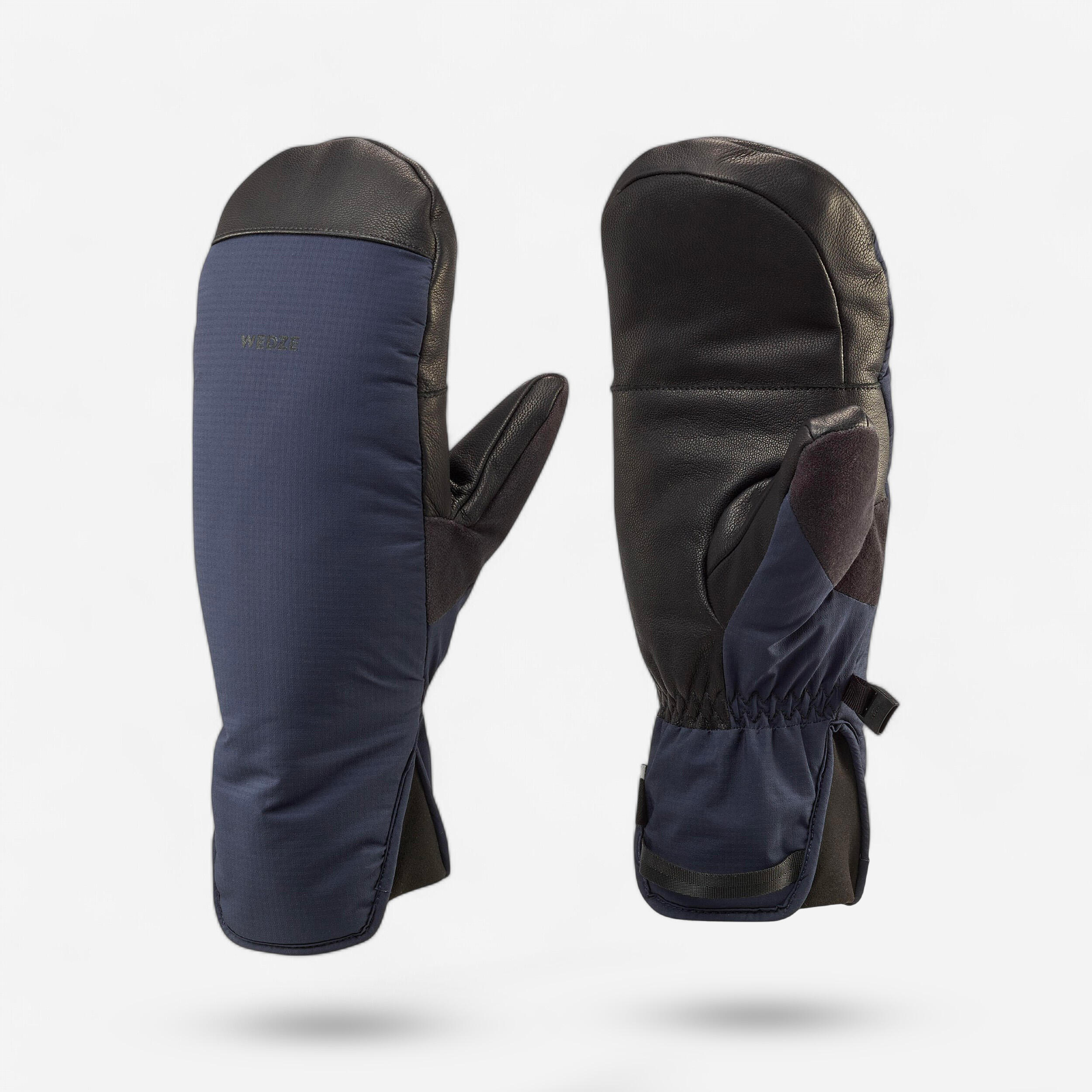 WEDZE Tweedehands - Warme skiwanten voor volwassenen 500 marineblauw - UITSTEKEND