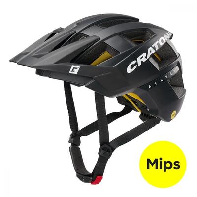 Cratoni fietshelm allset (mtb) mips zwart mat maat s/m (54-58 cm)