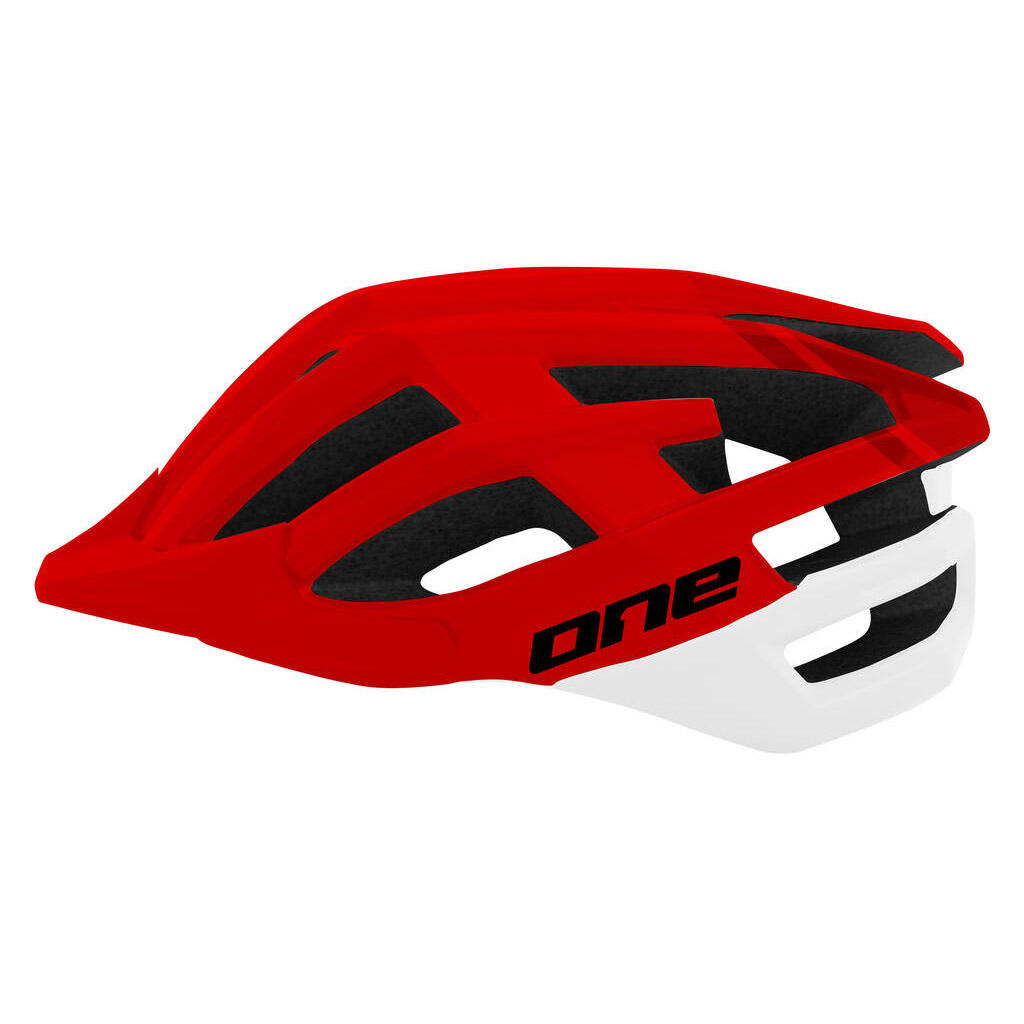 One One MTB Race Helm M L (57-61) Rood Wit 3/6