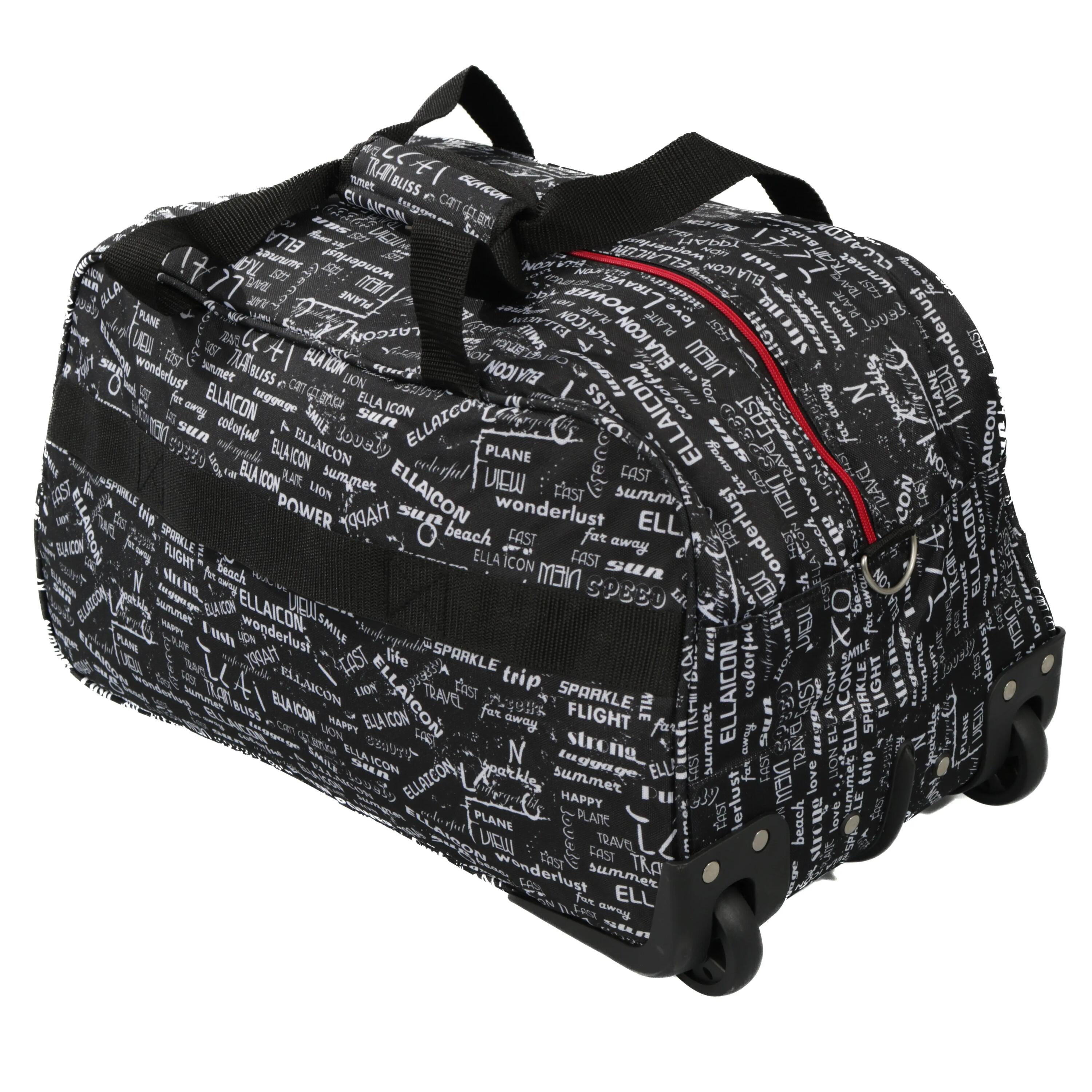 Geanta de voiaj cu troler, Urban, Negru, 55x30x30cm 3/4