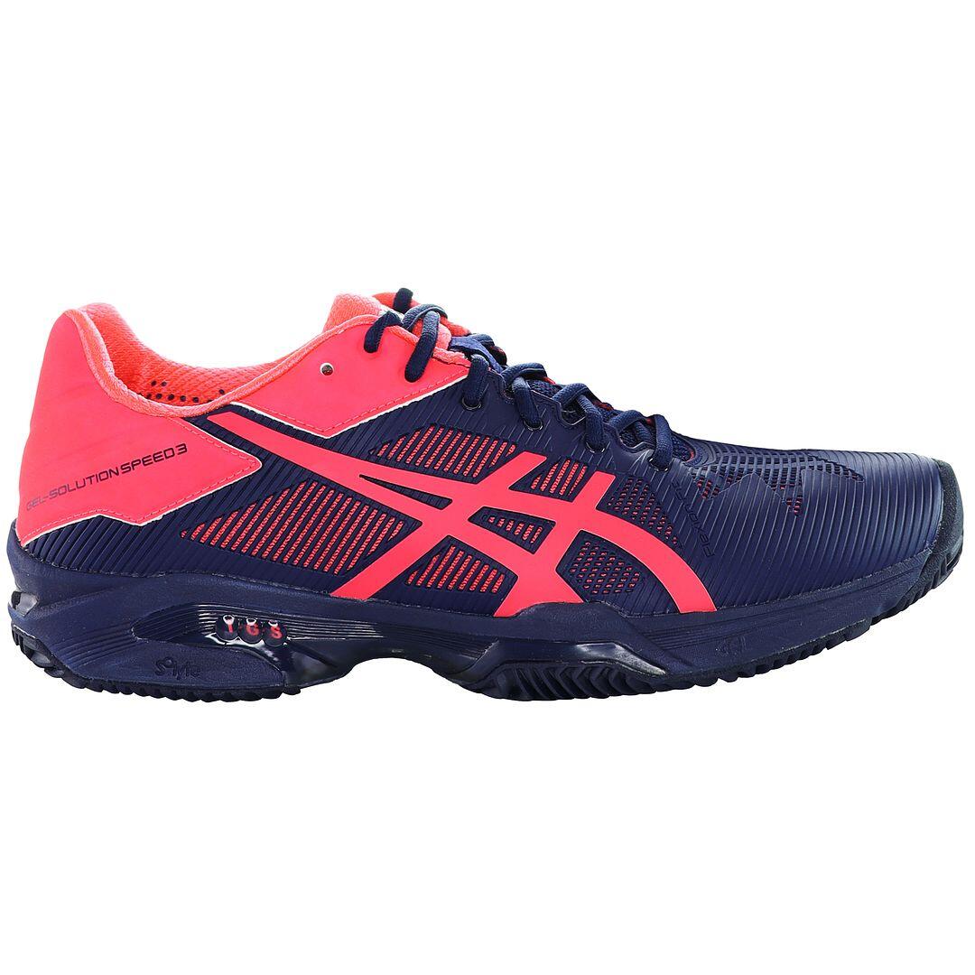 Asics Gel-Solution Speed 3 Clay Womens Blue Padel Trainers 1/5