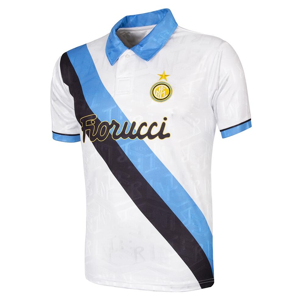 Copa Football - Fc Internazionale 1993 - 94 Away Maillot De Foot Rétro - T-shirt Manches Courtes - Blanc - M. - Decathlon