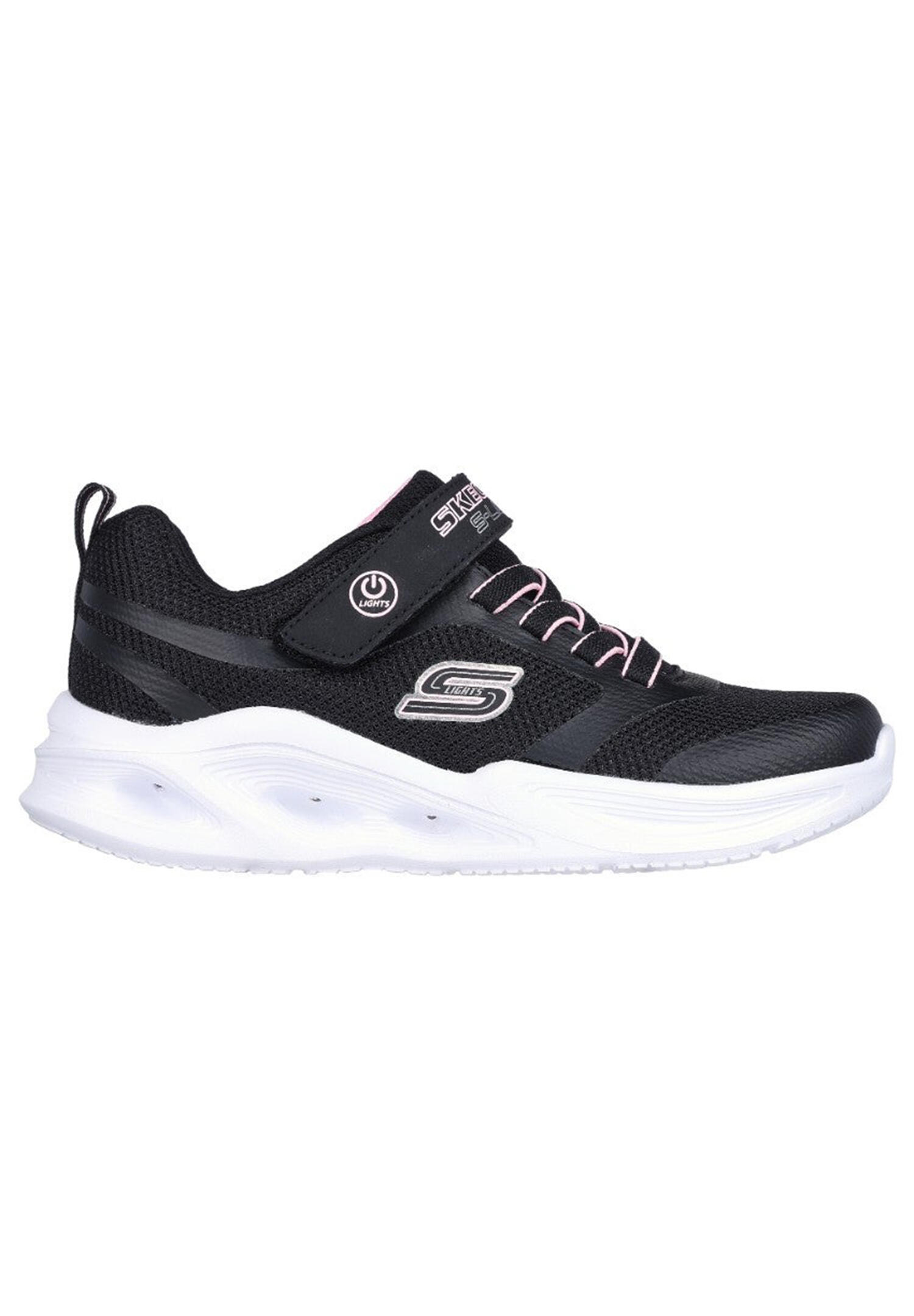 Skechers S Lights Solar Glow Sneakers Mädchen LED Schuhe Sneaker 303715L schwarz 3/4