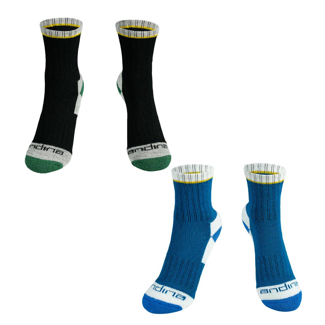 ANDINA OUTDOORS Kinder-Wandersocken Alpaka-Merino-Thermowattierung CORDILLERA KIDS