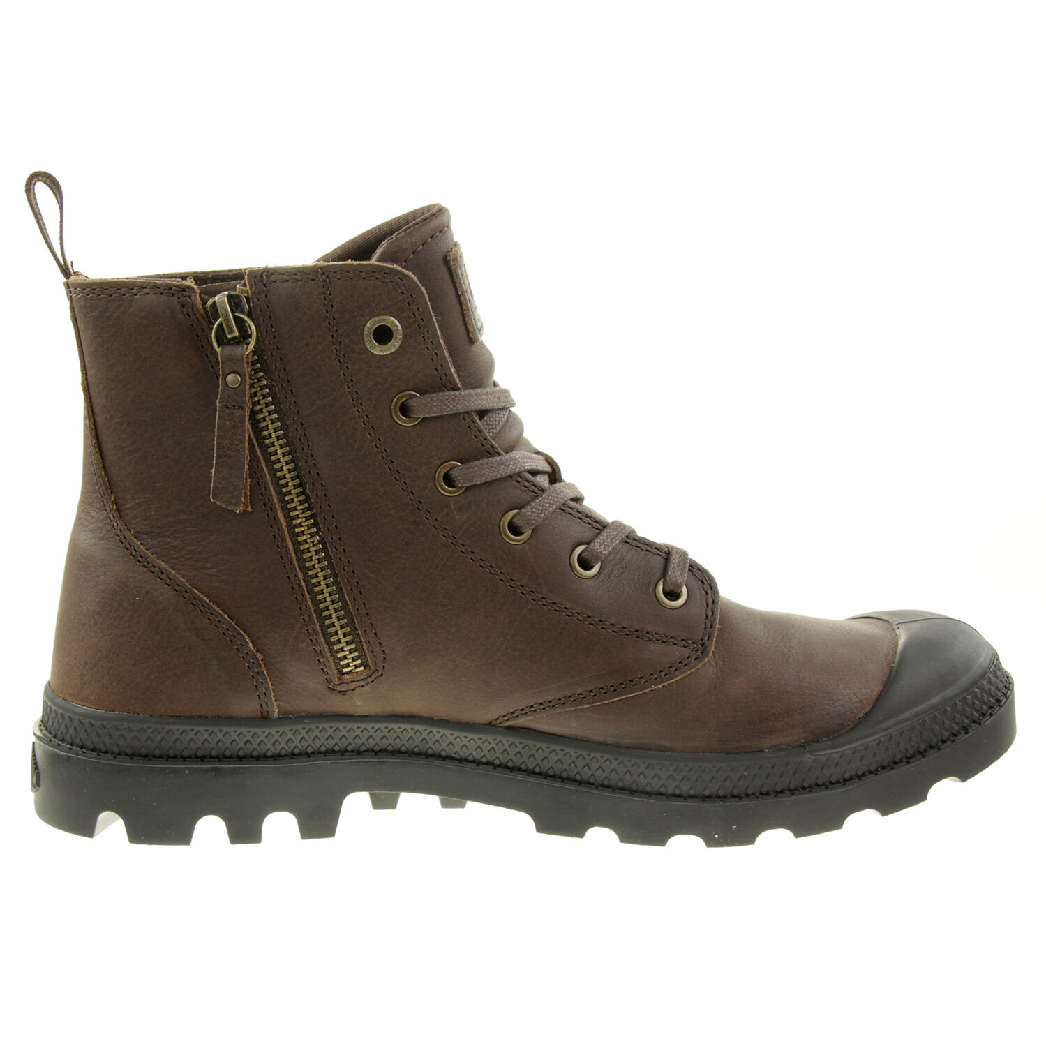 PALLADIUM Unisex Pampa Zip Leather ESS Boots Stiefelette 76888 Braun 3/6