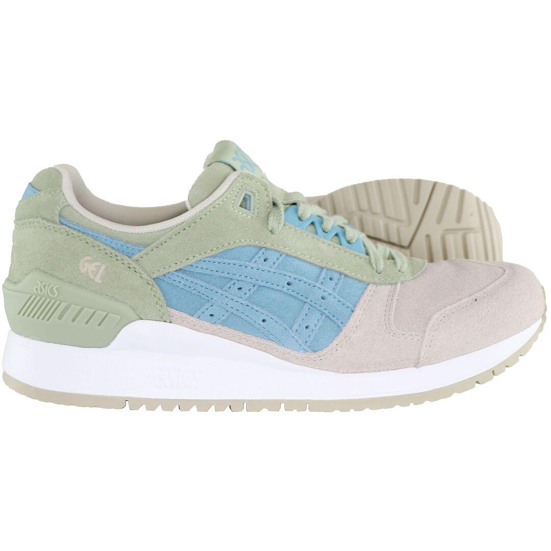 Asics Gel-Respector Mens Beige/Green Trainers 4/5