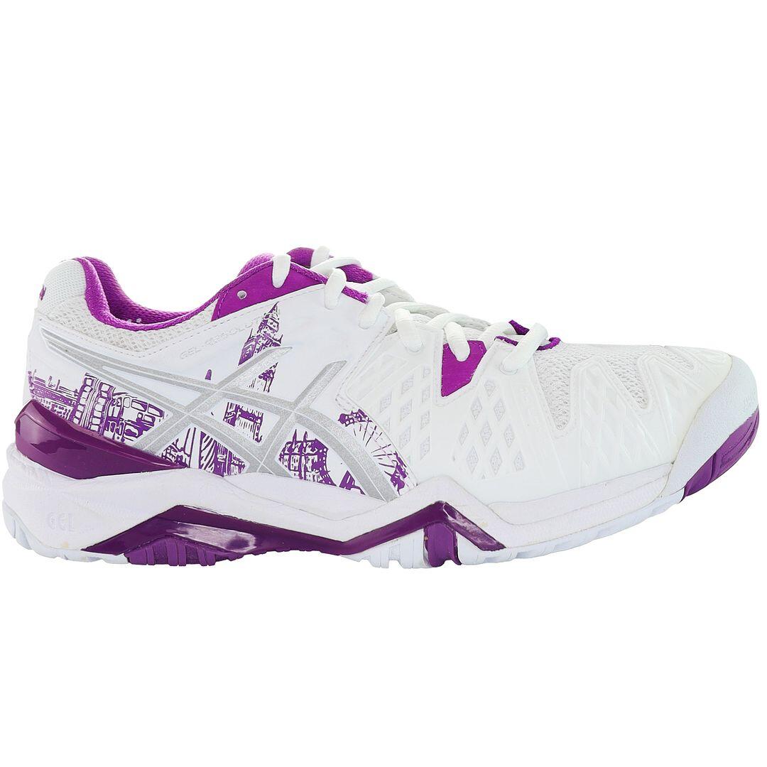 Asics Gel-Resolution 6 Womens White Tennis Trainers 2/5