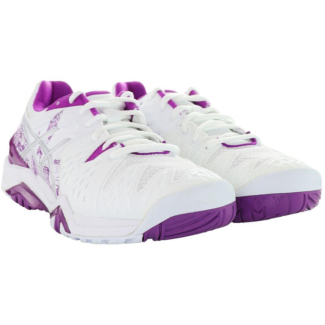 ASICS Asics Gel-Resolution 6 Womens White Tennis Trainers