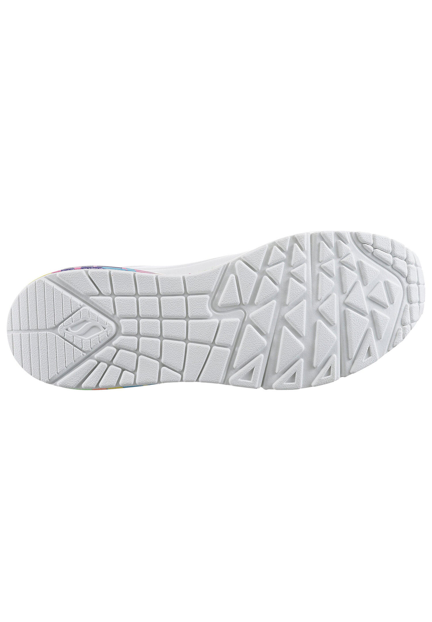 Skechers Damen Uno - ONE FOR STARS! Sneaker Hollywood 177995 WMLT Weiß/Bunt 5/7