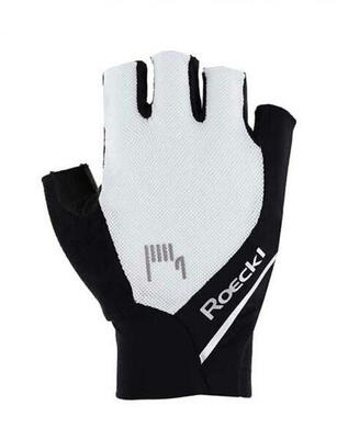 Roeckl Sports High Performance Bike Fingerhandschuhe Ivory 2 weiß schwarz Grö...