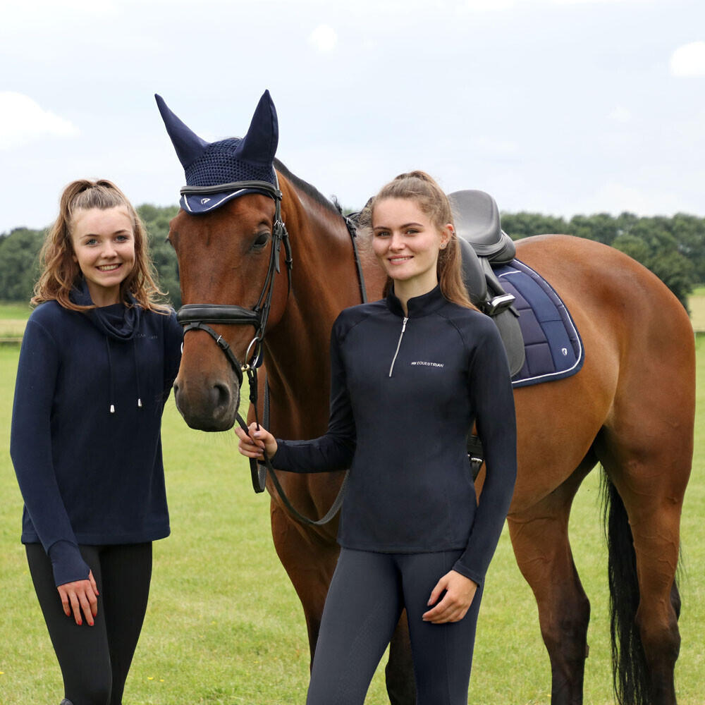 Synergy Horse Fly Veil (Navy/Silver) 2/2