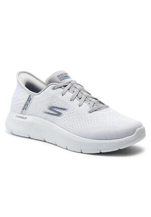 Skechers Herren GO WALK FLEX - New World Sneakers Slip ins Vegan 216505 WGY weiß