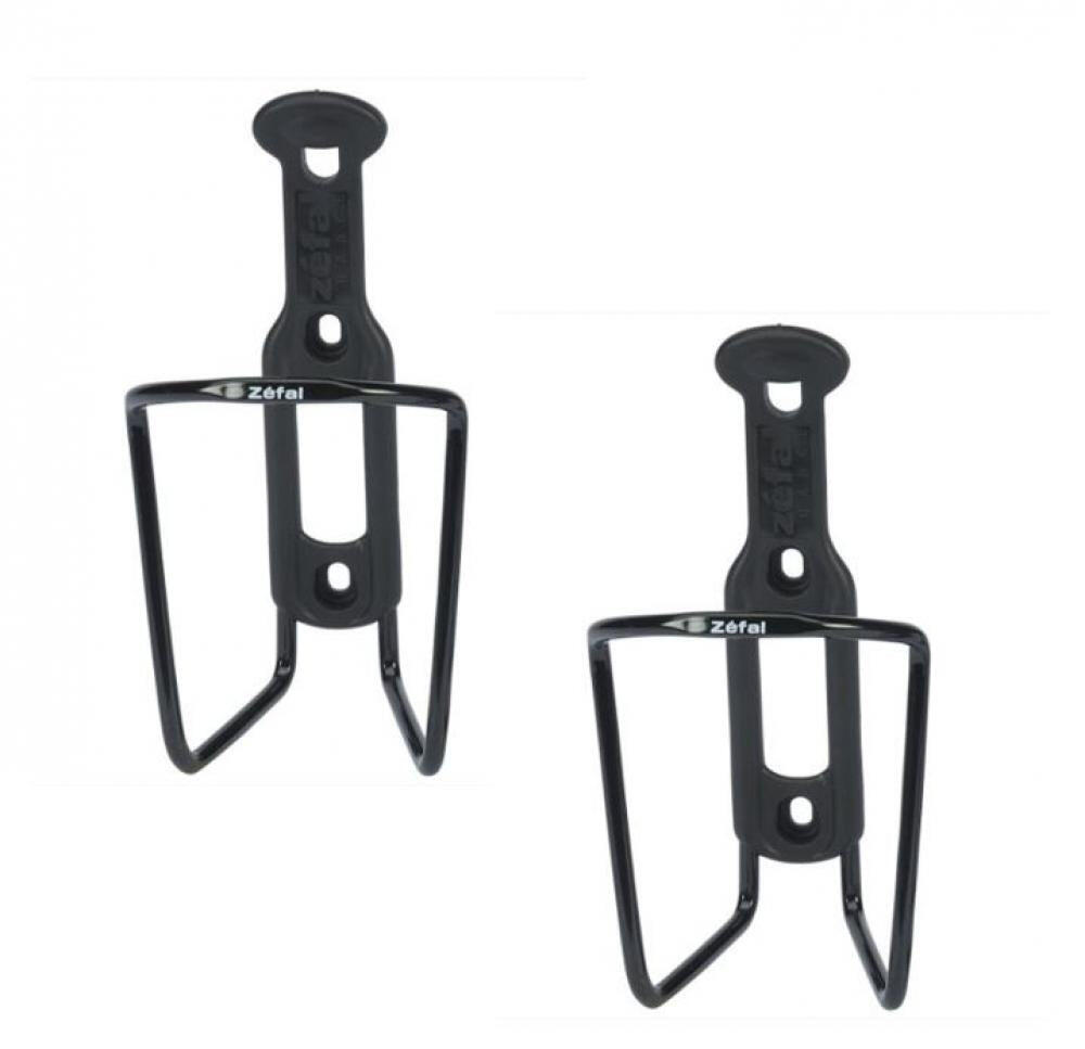 Zefal 2 x Trinkflaschenhalter Alu schwarz 1/2
