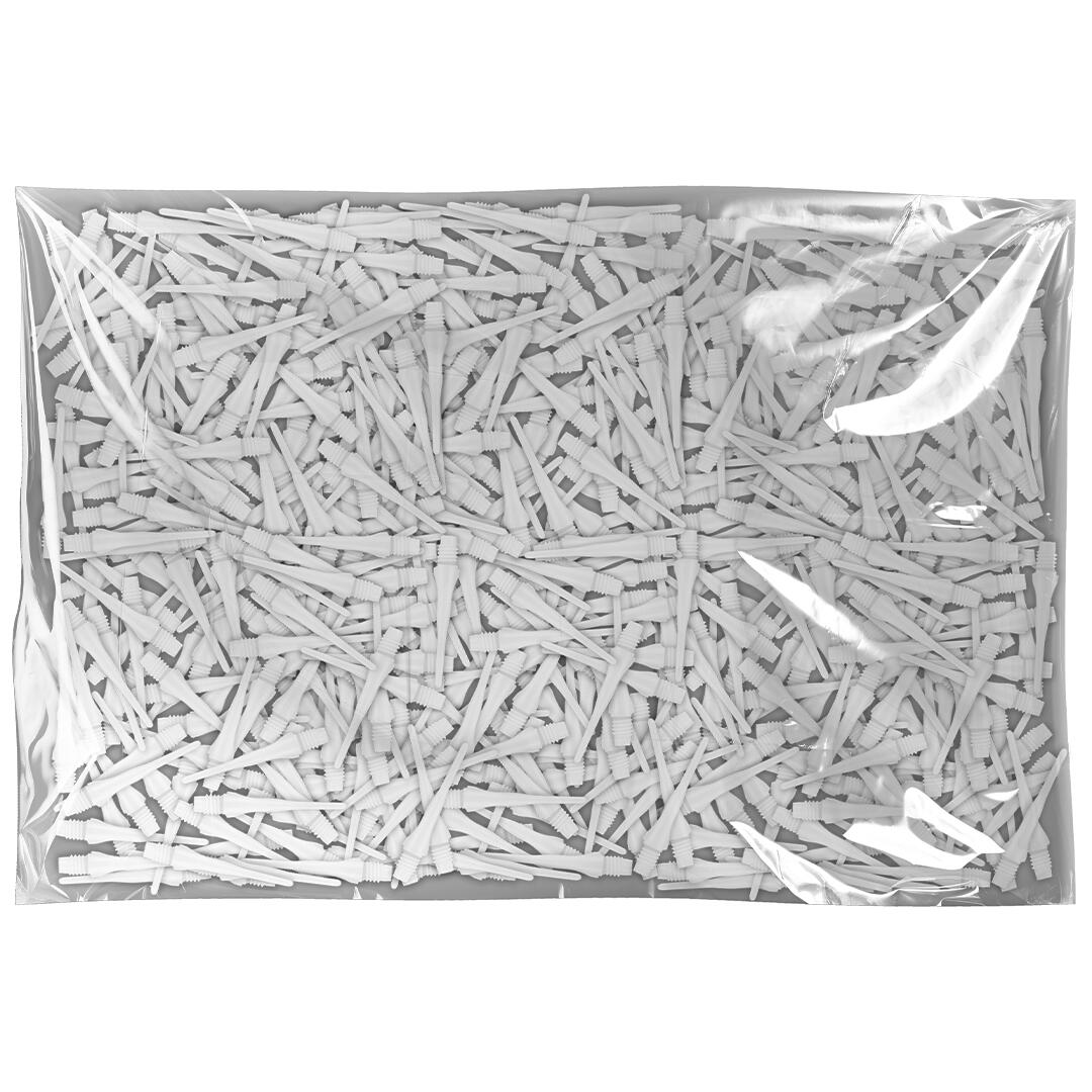Bull's Long Life Short Softtip Points | 1000 pcs White 2/2