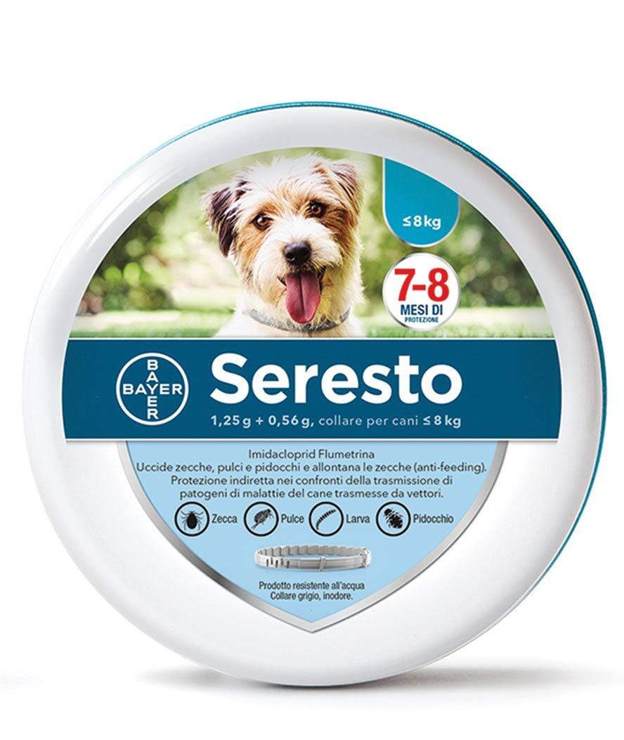 SERESTO Seresto Bayer Collare antiparassitario contro pulci e zecche per cani fino 8 kg