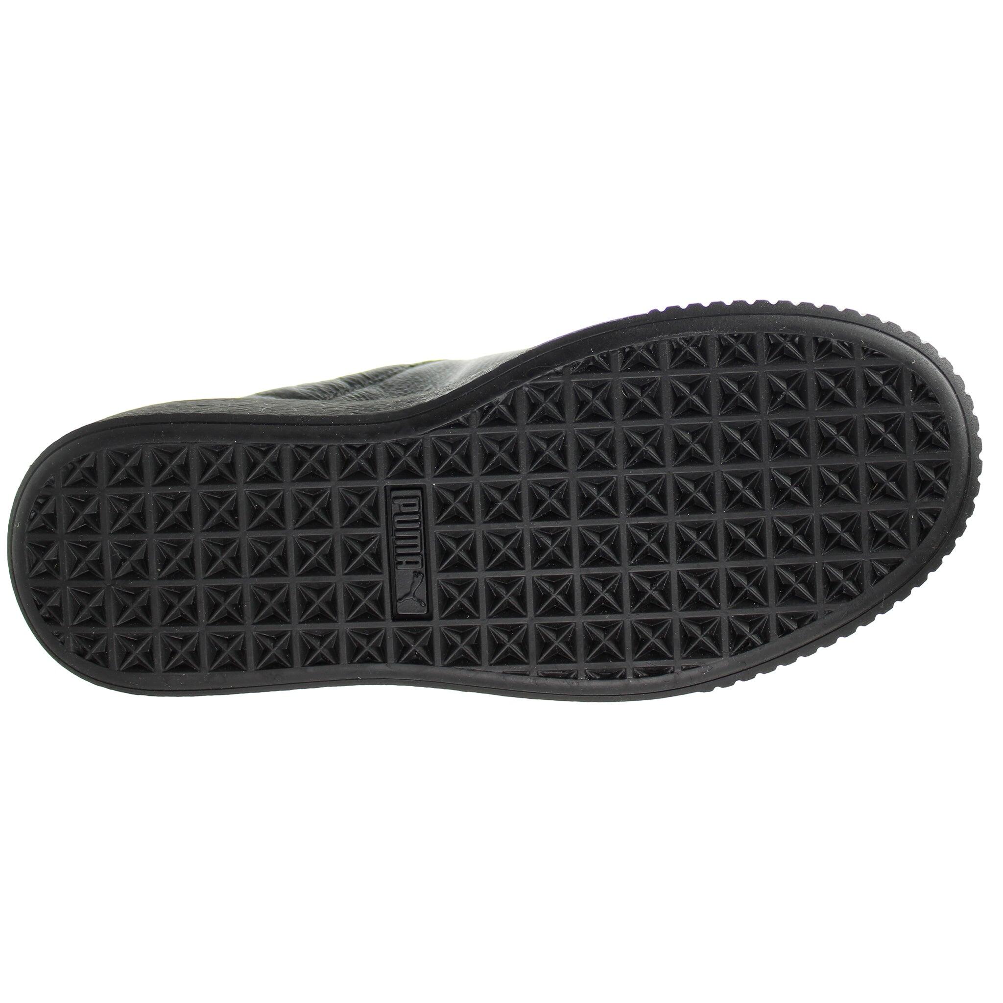 Puma Basket Platform PomPom Womens Black Trainers 4/5