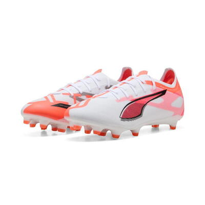 Scarpe Da Calcio Puma Ultra 5 Match Fg/ag Bianche E Arancioni