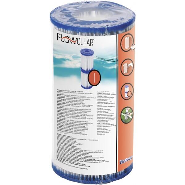 Bestway Flowclear PACK  VALEUR 12 pc. Cartouche Filtrante Type I 2/6