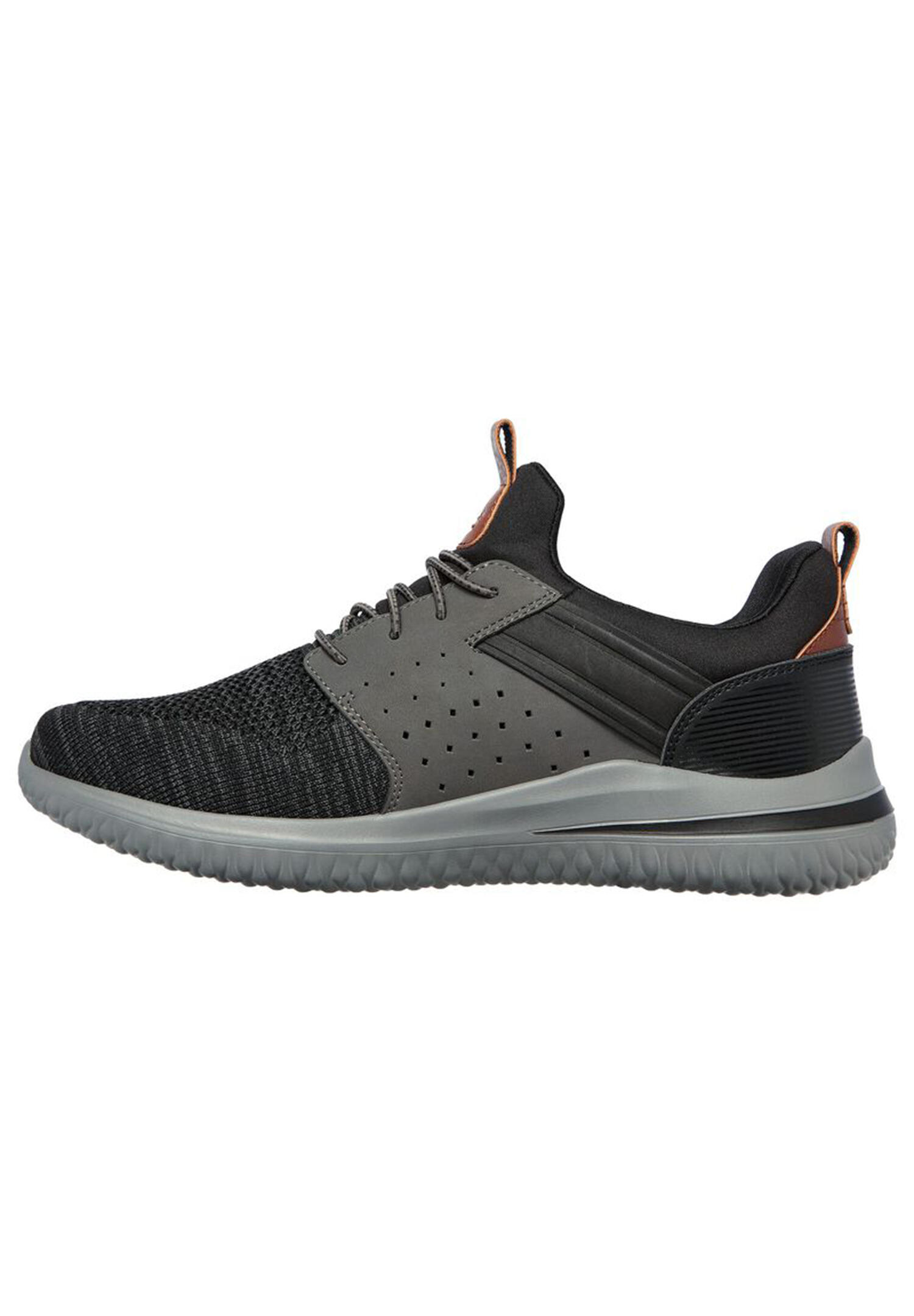 Skechers Delson 3.0 - CICADA Herren Sneaker 210238 Schwarz / Grau 7/7