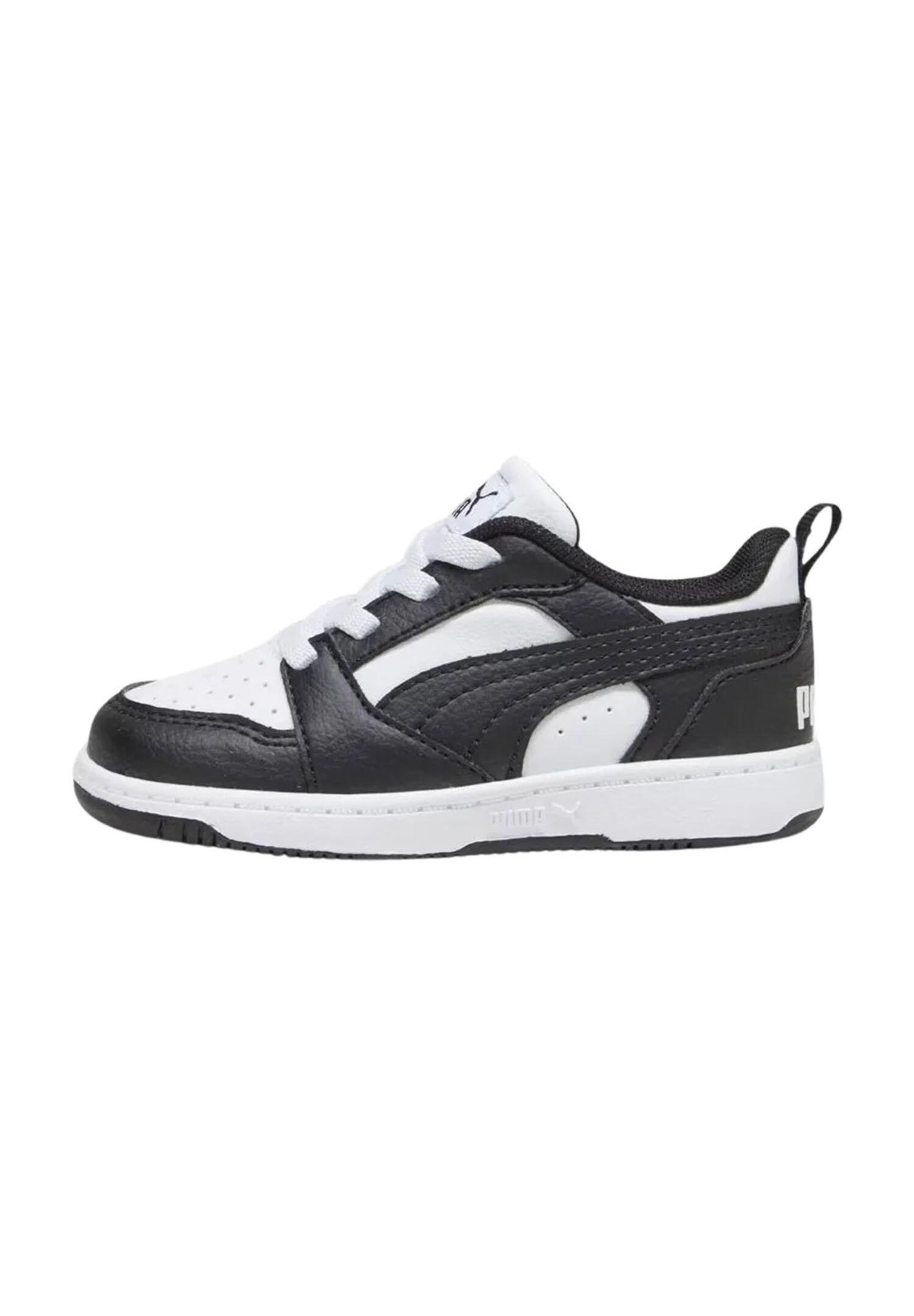 Puma Rebound V6 Lo AC PS Unisex Kinder Sneaker 396742 01 weiß/schwarz 2/15