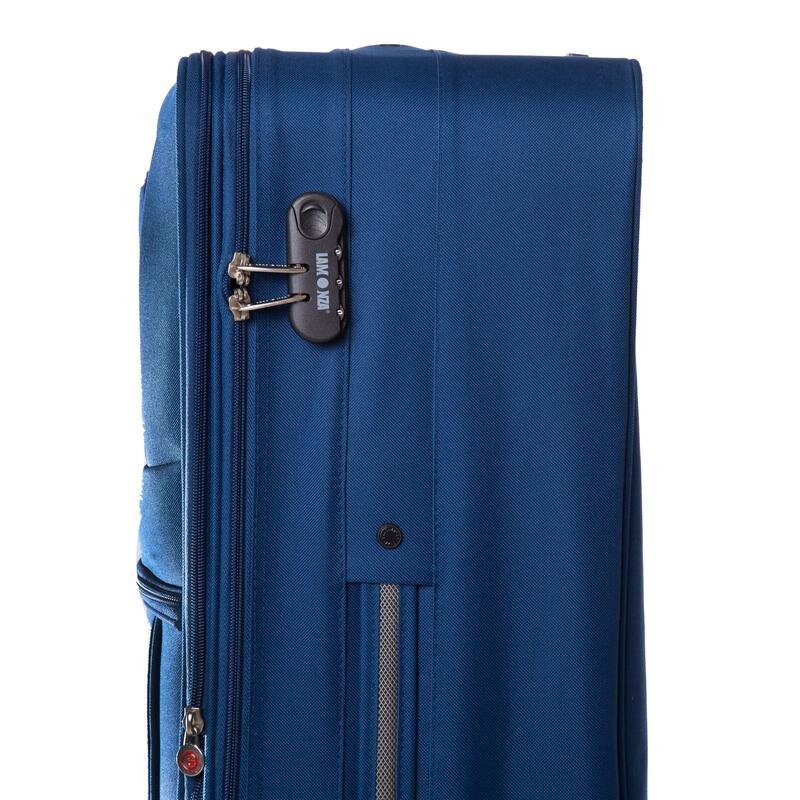 Troler Atlanta, Lamonza, 74x46x27 cm, 3.4 kg, expandabil 30%, albastru