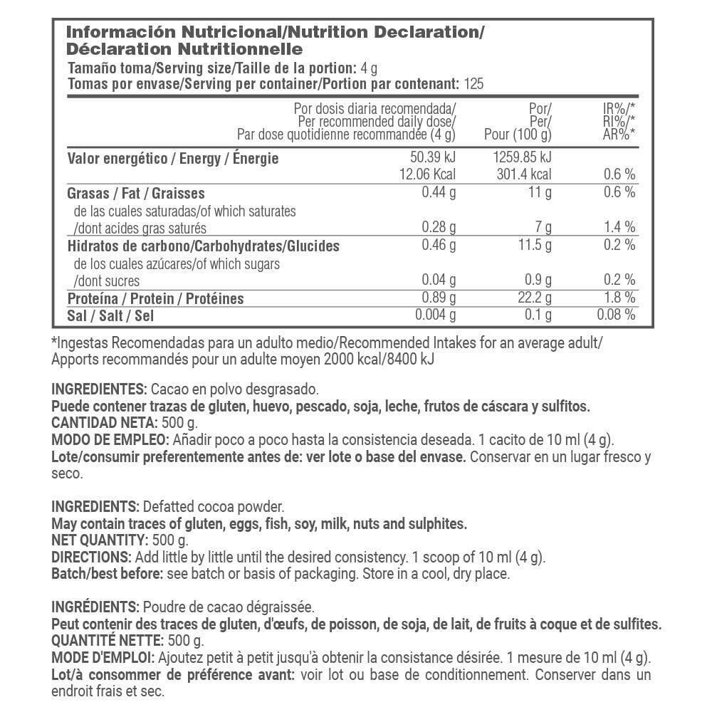 Cocoa powder - 500g de MASmusculo 5/5