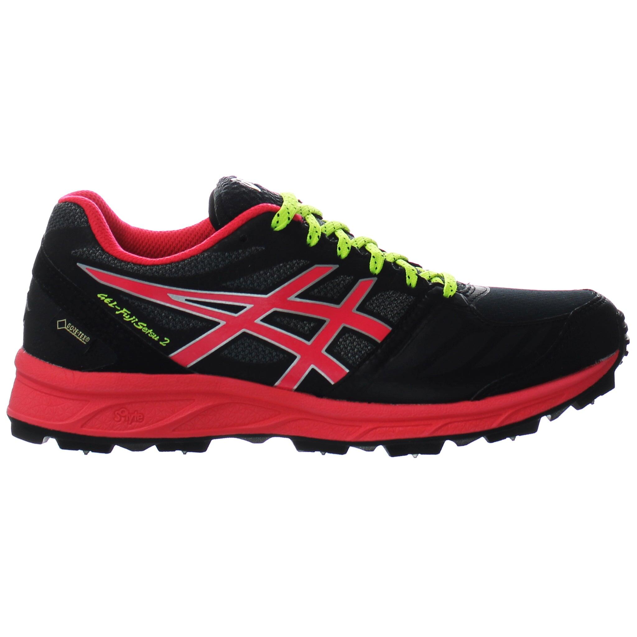 Asics Gel-FujiSetsu G-TX Womens Black/Pink Running Trainers
