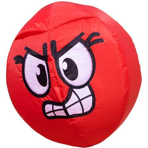 Windsock HQ Bouncing Moodeez Angry 126369 Red 60 cm