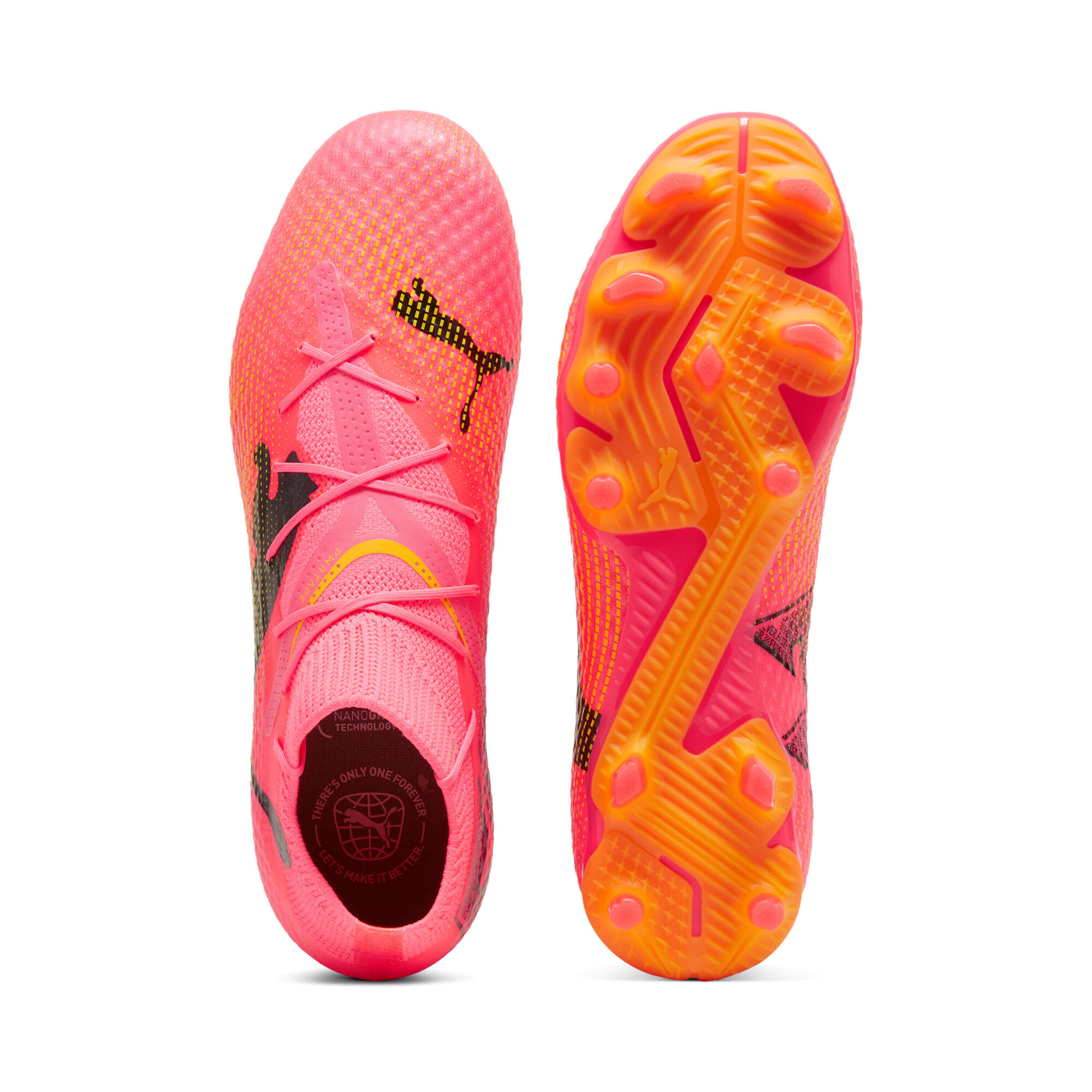 Botas de fútbol FUTURE 7 PRO FG/AG PUMA Sunset Glow Black Sun Stream Pink Orange 6/7
