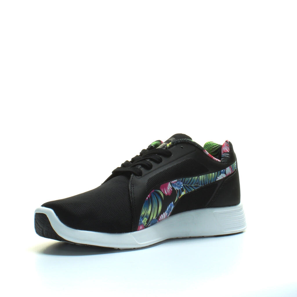Puma ST Evo Mens Black Floral Running Shoes 4/6