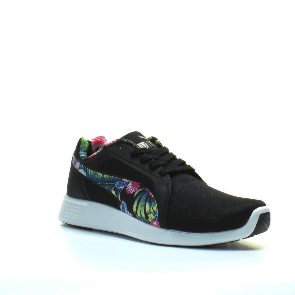 Puma ST Evo Mens Black Floral Running Shoes 2/6