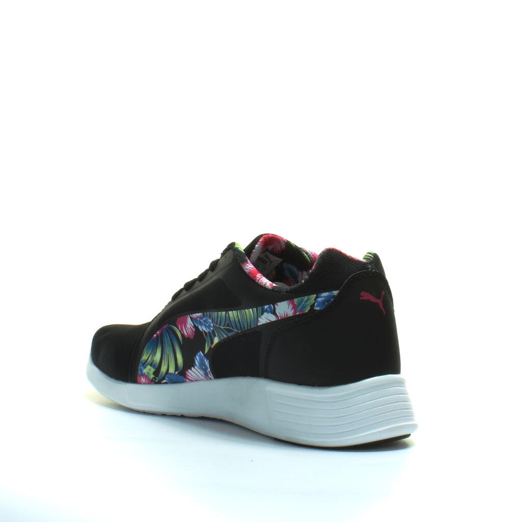 Puma ST Evo Mens Black Floral Running Shoes 5/6
