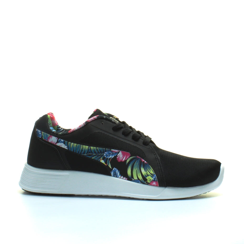 Puma ST Evo Mens Black Floral Running Shoes 1/6