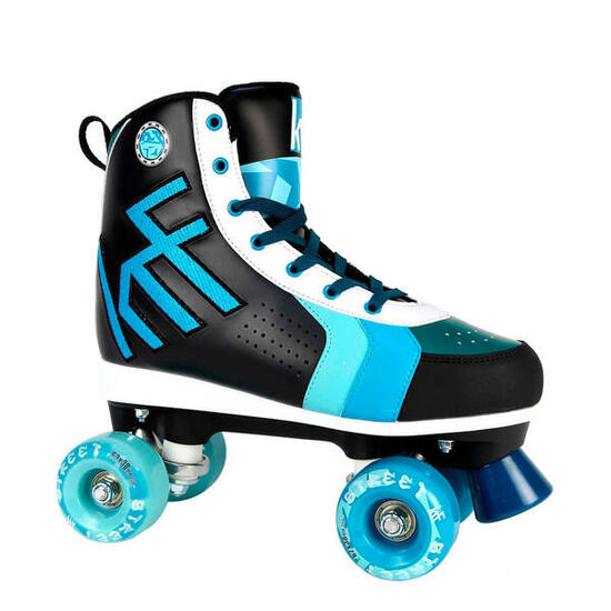 Patin Quad Roller Street Negro/Azul T36