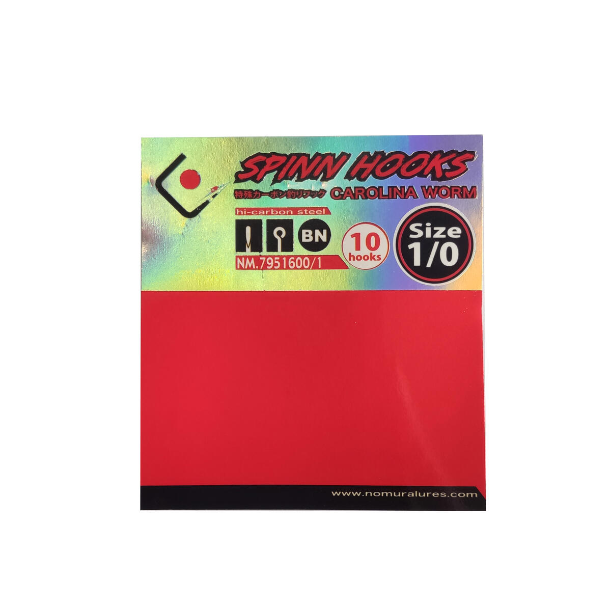 ANZOL KAPTURA CAROLINA WORM P/PESCA AO ACHIGÃ 1/0 ao 2 2/2