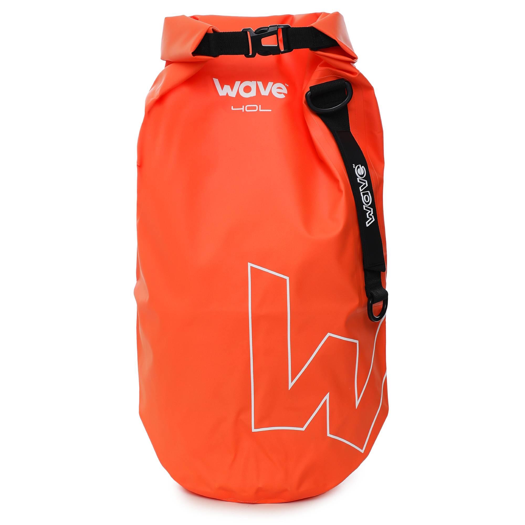 WAVE DIRECT Wave Waterproof PVC Dry Bag | Lightweight Backpack with Adjustable Strap | 40L