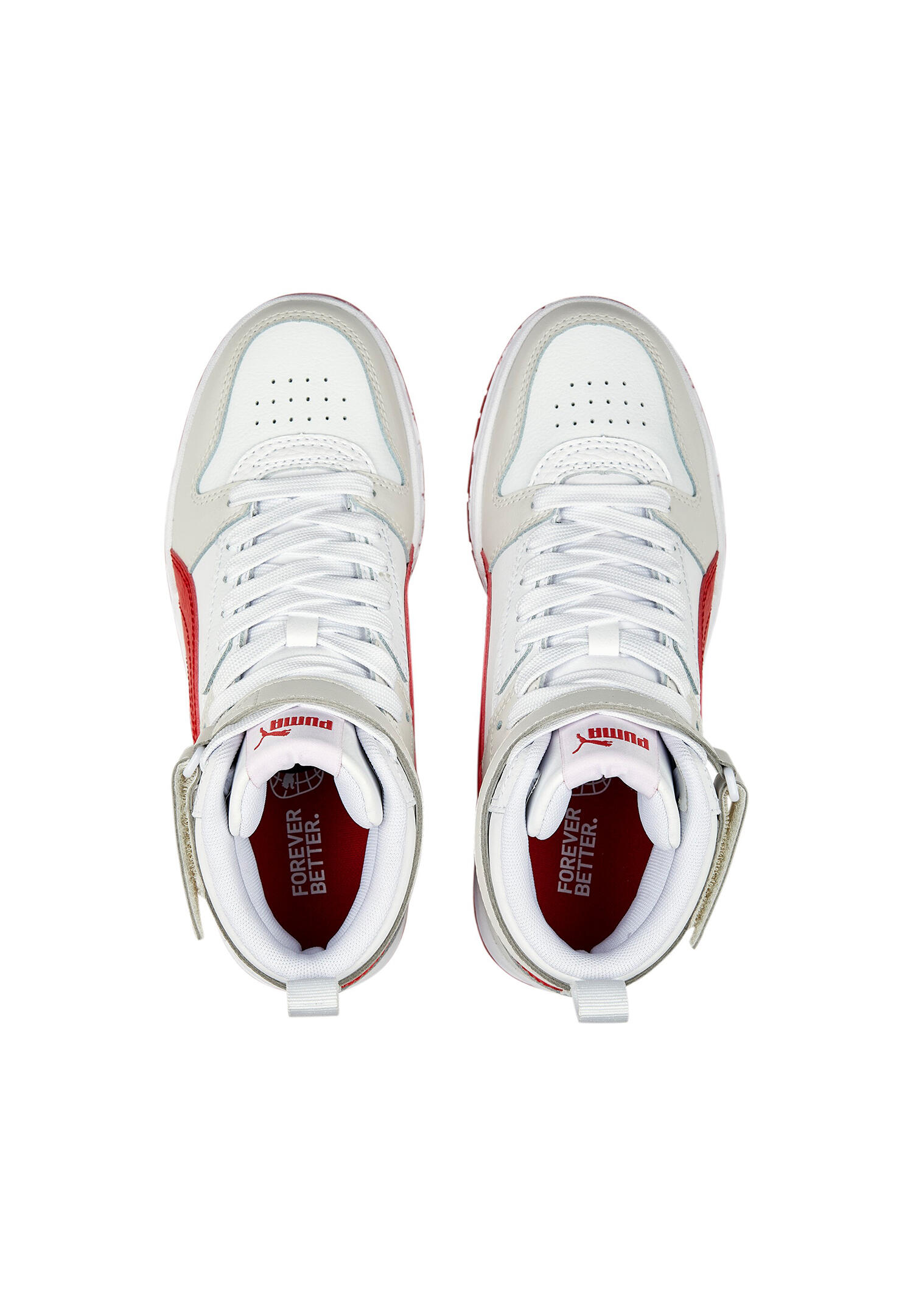 Puma RBD GAME JR Kinder Sneaker High 386172 04 weiss/rot 4/15