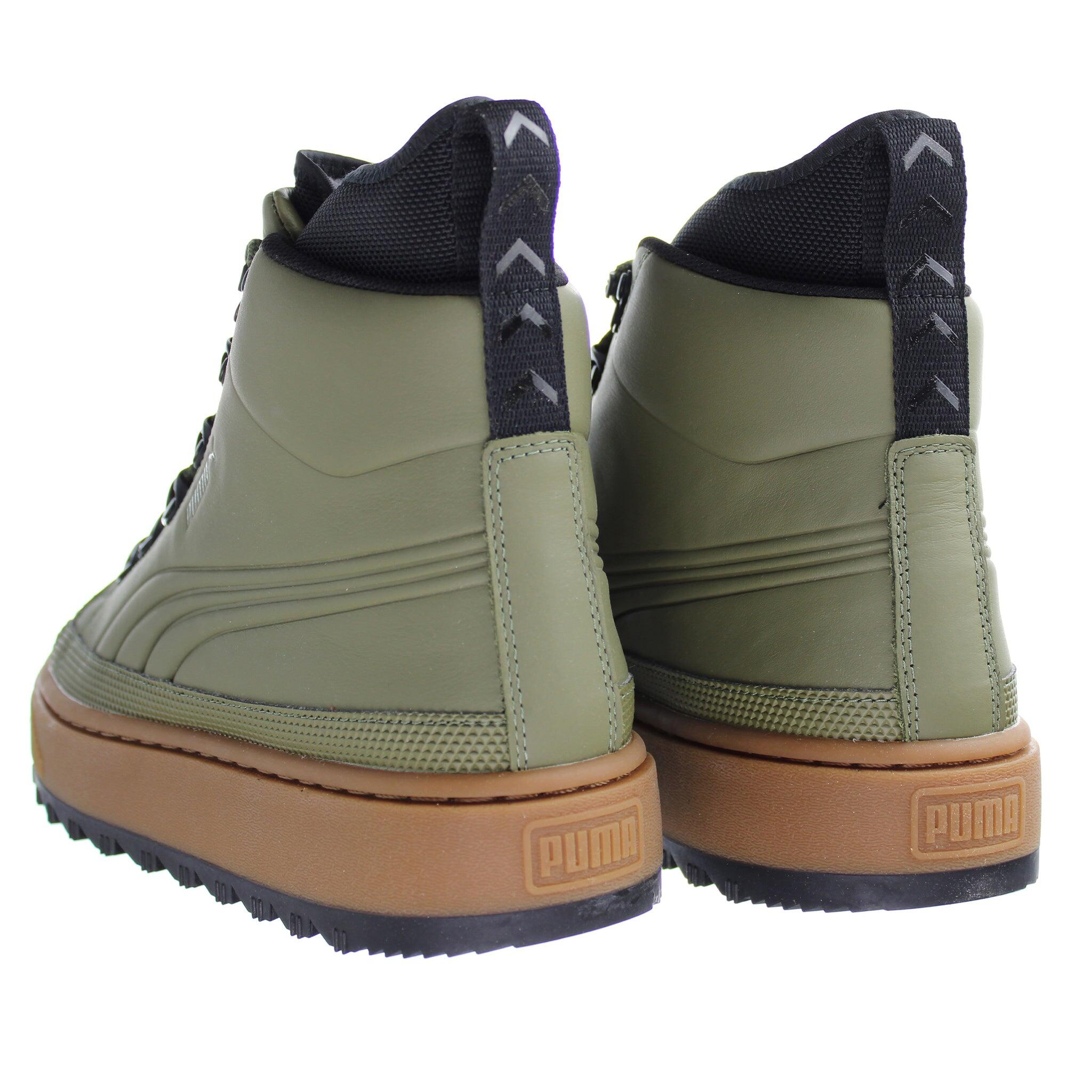 Puma The Ren Burnt Mens Olive Boots 2/5