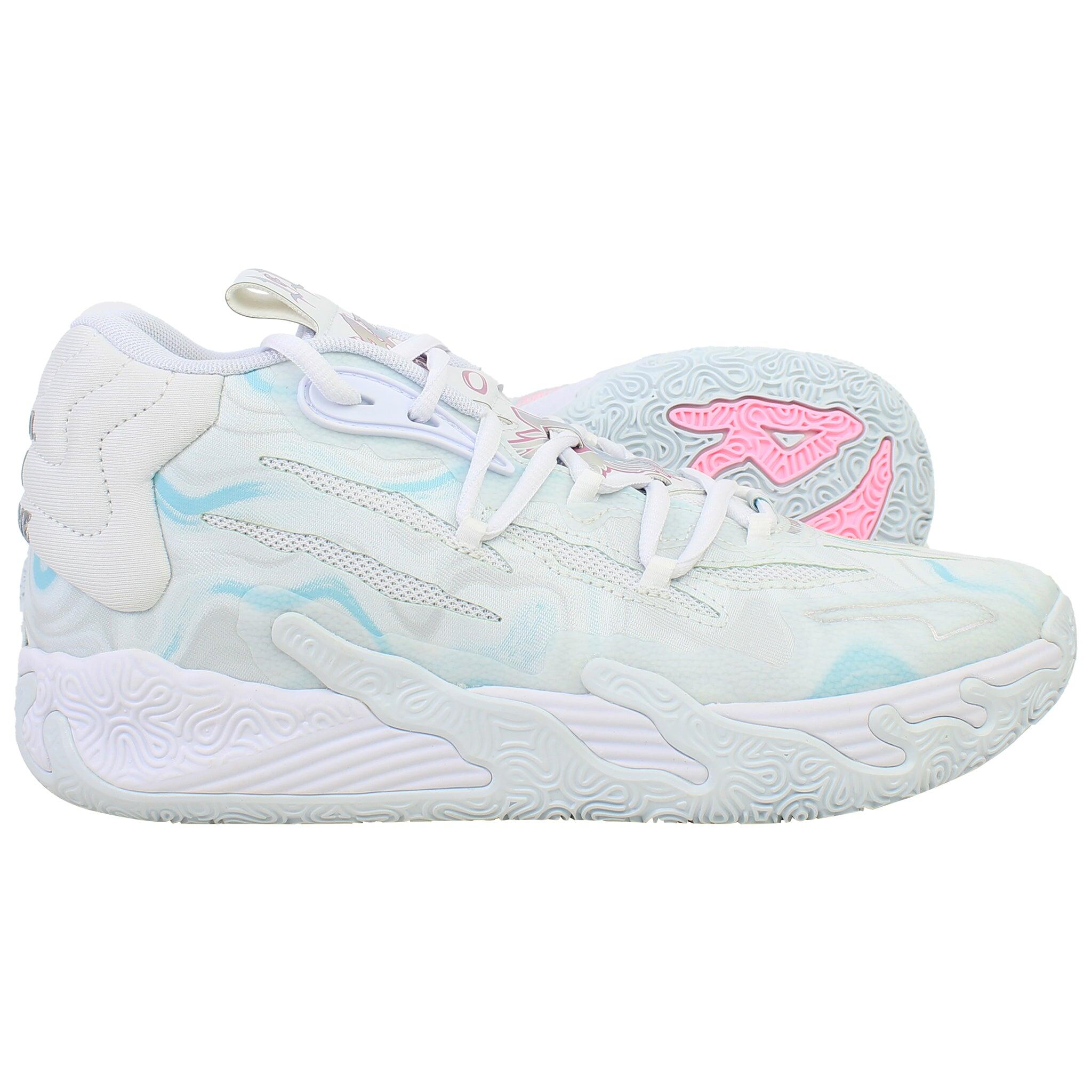PUMA Puma MB.03 Iridescent Mens White Basketball Shoes