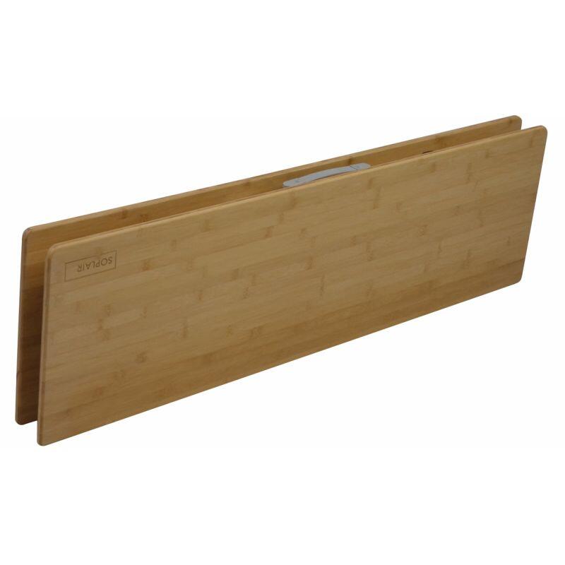 Plateau de Table pliant en teck pour bateau, 680/340x500,680