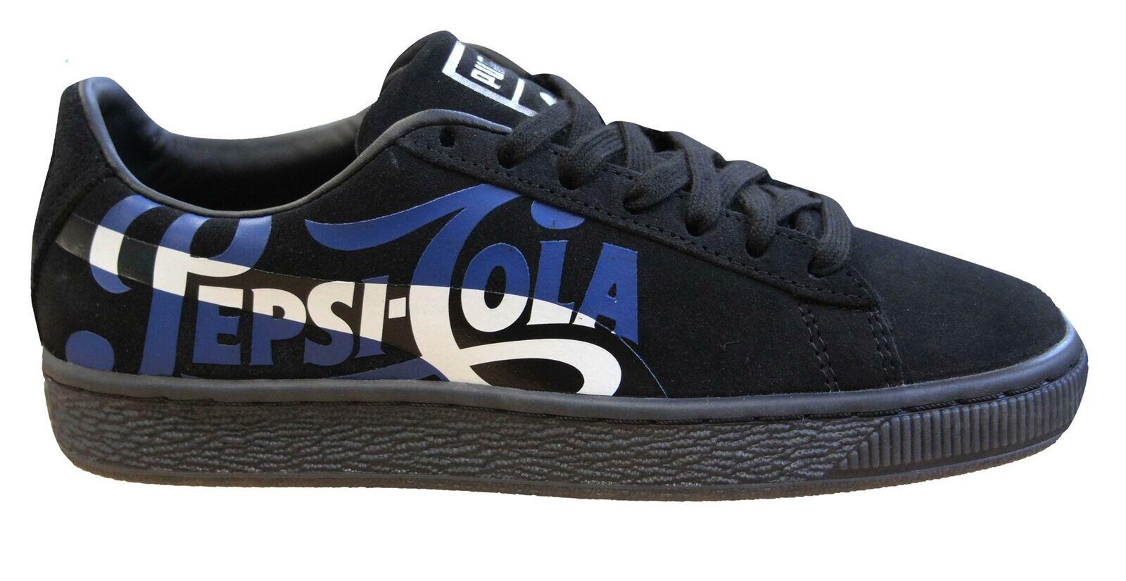 Puma Suede Classic x Pepsi Mens Black Trainers 1/2