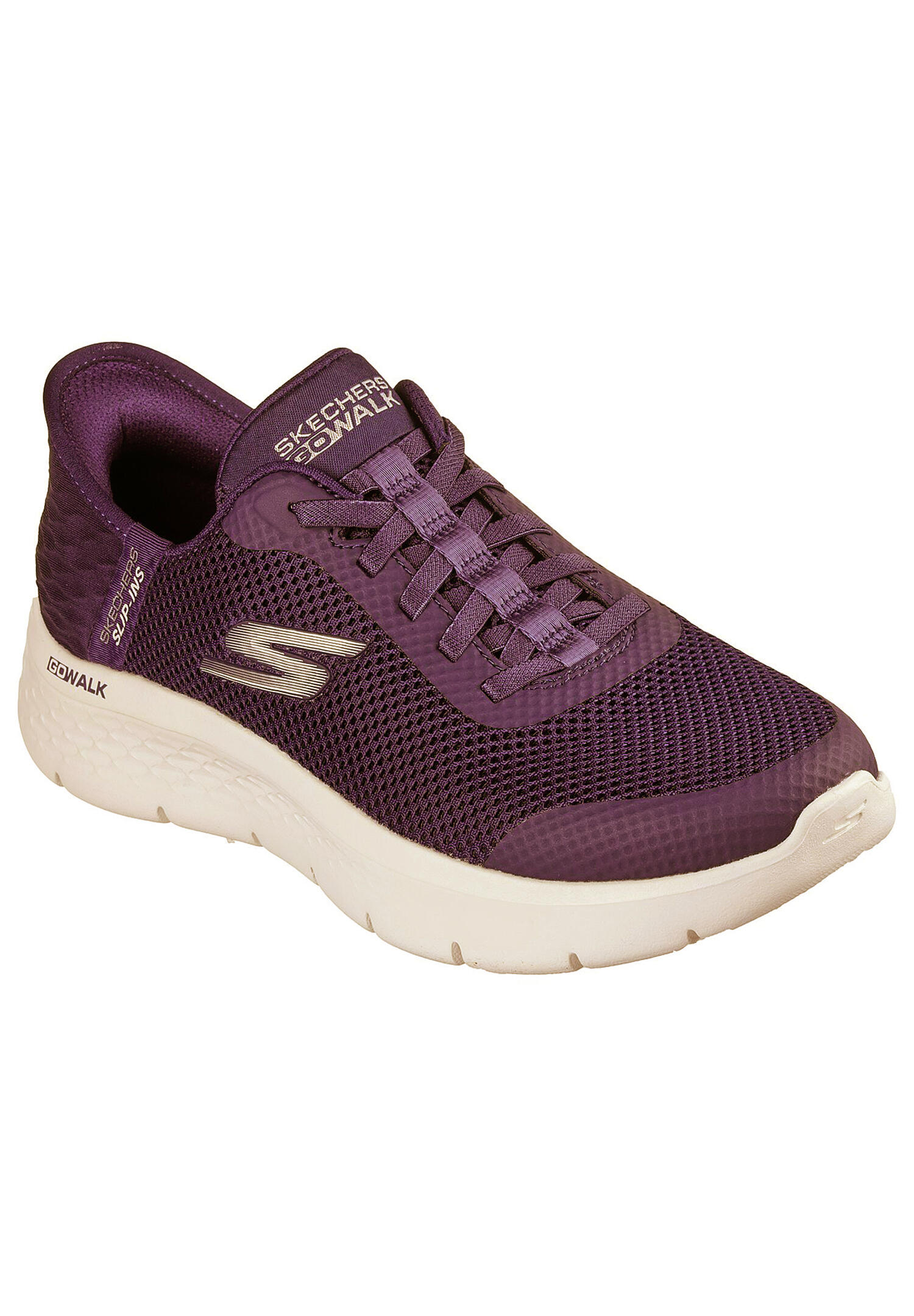 SKECHERS SLIP INS GO WALK Flex - Grand Entry Sneakers Damen lila 124836 BURG 4/7